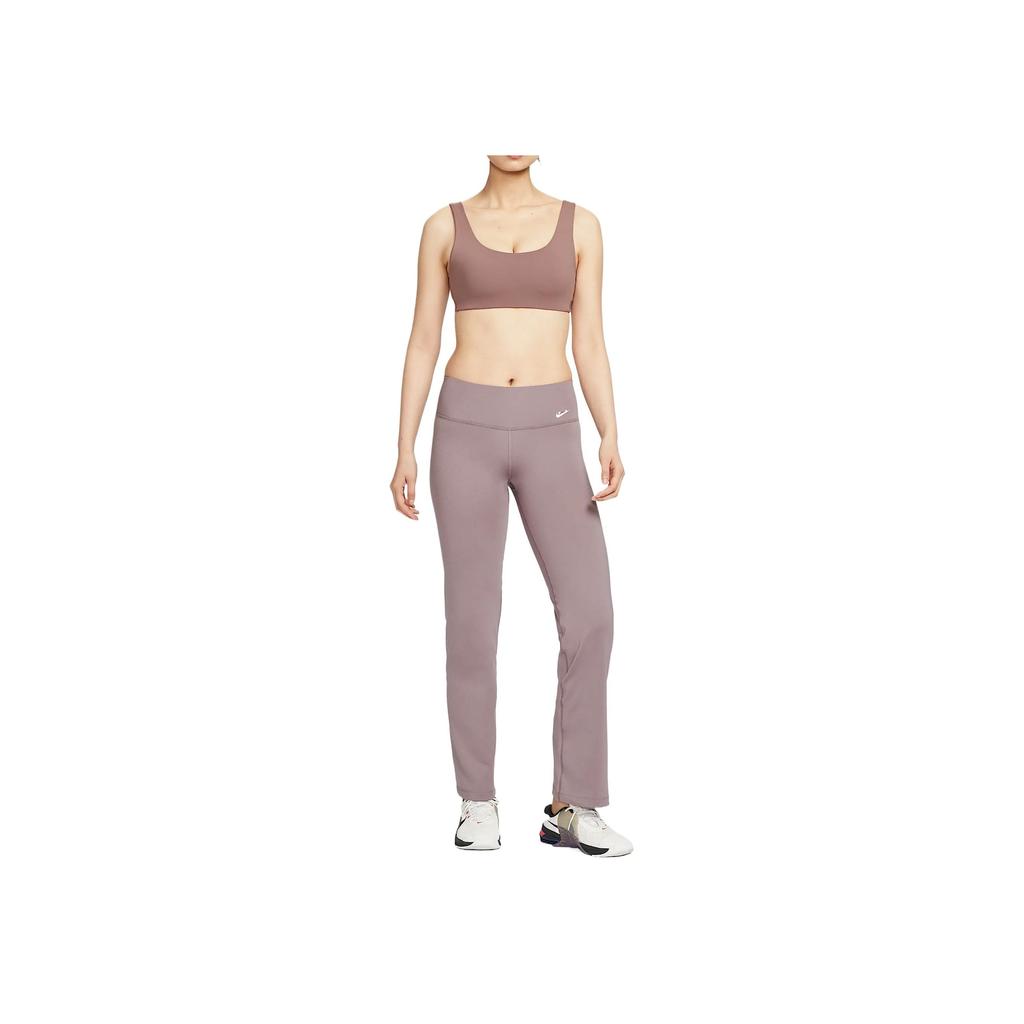 Nike Power Fashion Komfortabel Myk Hudvennlig Sport Lange Bukser Dame underdeler Brun Grå IF0617-204