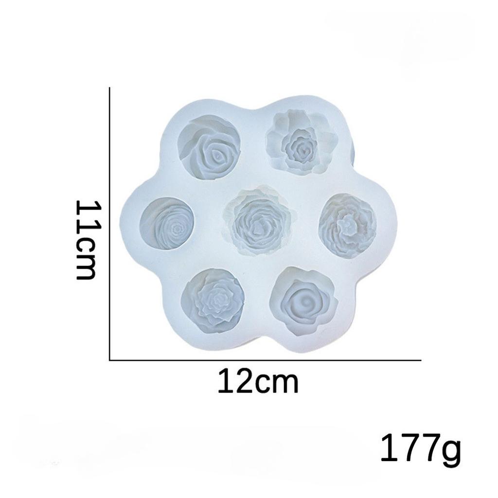 Blumen Silikonformen 3D Rose Pfingstrose Schokolade Kuchen Backform Handgemacht Gips Harz Handwerk Herstellwerkzeug