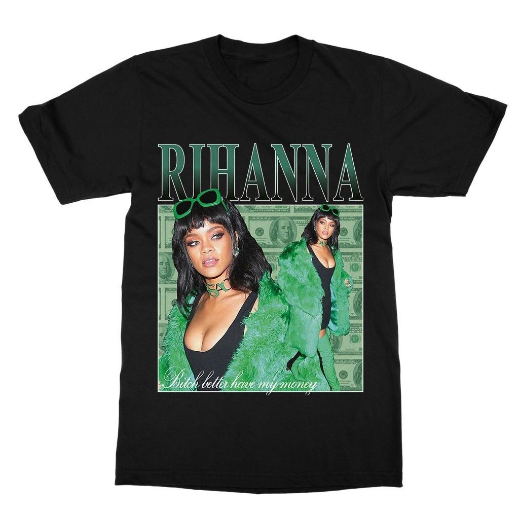 Christmas gift Rihanna MONEY Gift Funny Unisex S-235XL 24D34 S разноцветный