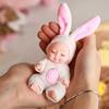 1 szt. Miniaturowa lalka-zwierzę Reborn, realistyczna lalka, słodka lalka-zwierzę, niedźwiedź, żyrafa, mały tygrys, mała śpiąca lalka-króliczek, zabawka,
