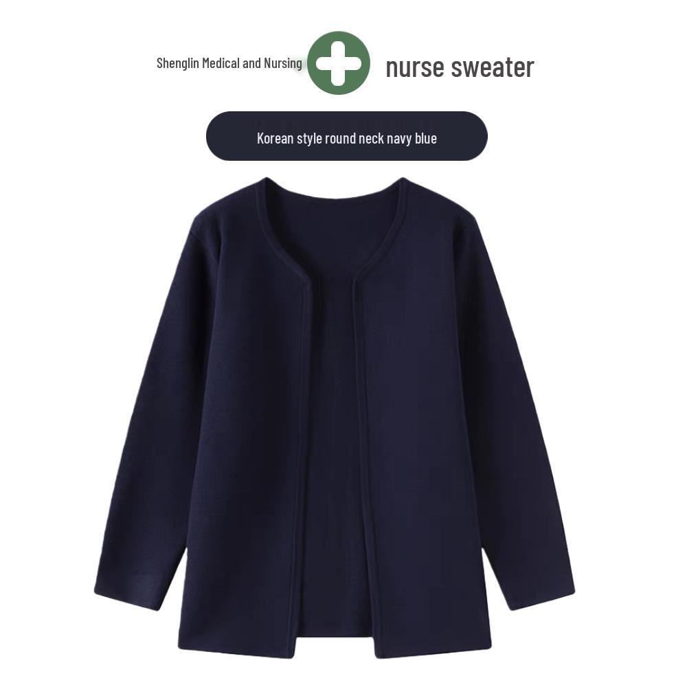 Korean Style Nurse Cardigan Sweater for Doctors & Beauticians