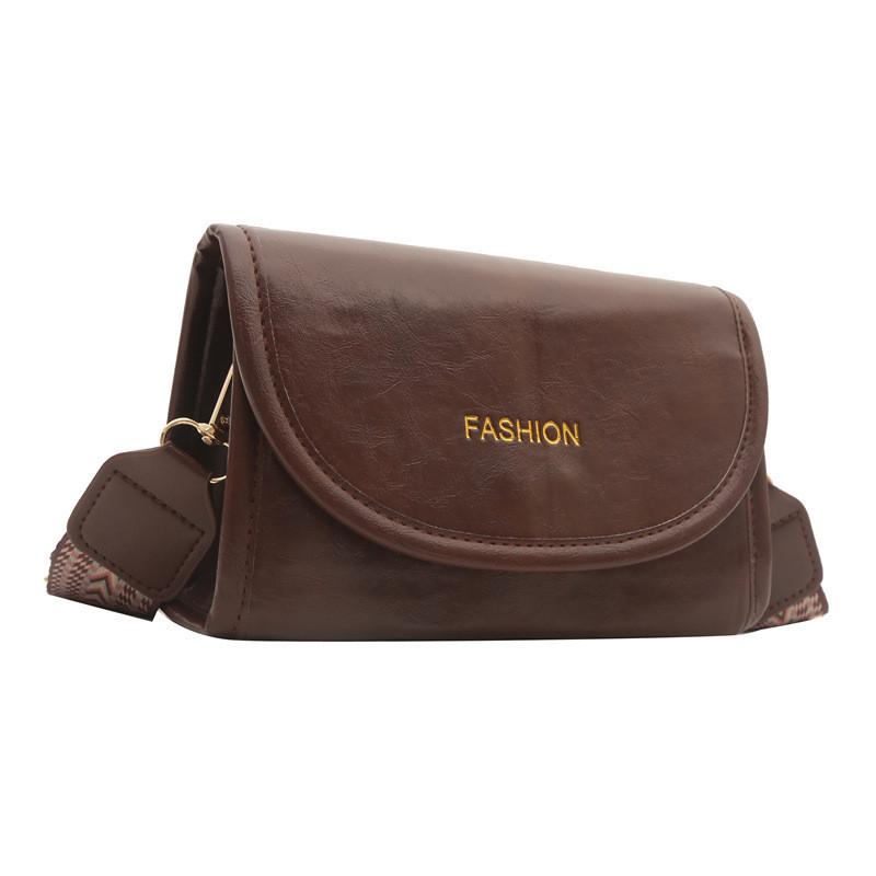 2024 Spring Fashion Bag Women Street Trend Pu Letter Print Shoulder Crossbody Bag