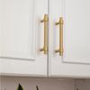 Satin Brass Drawer Pulls T Shape Furniture Handles Modern Pull Handles  Kitchen Cabinet Wardrobe