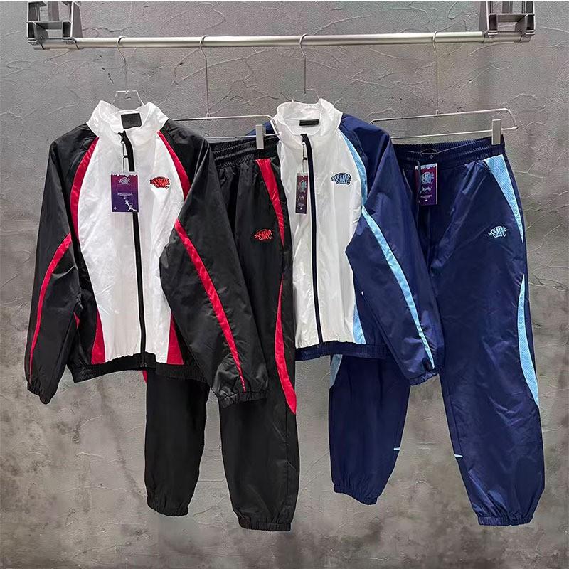 Giacca a vento con blocchi di colore ricamata Syn, Tuta sportiva, Uomo Donna, Abbigliamento sportivo casual