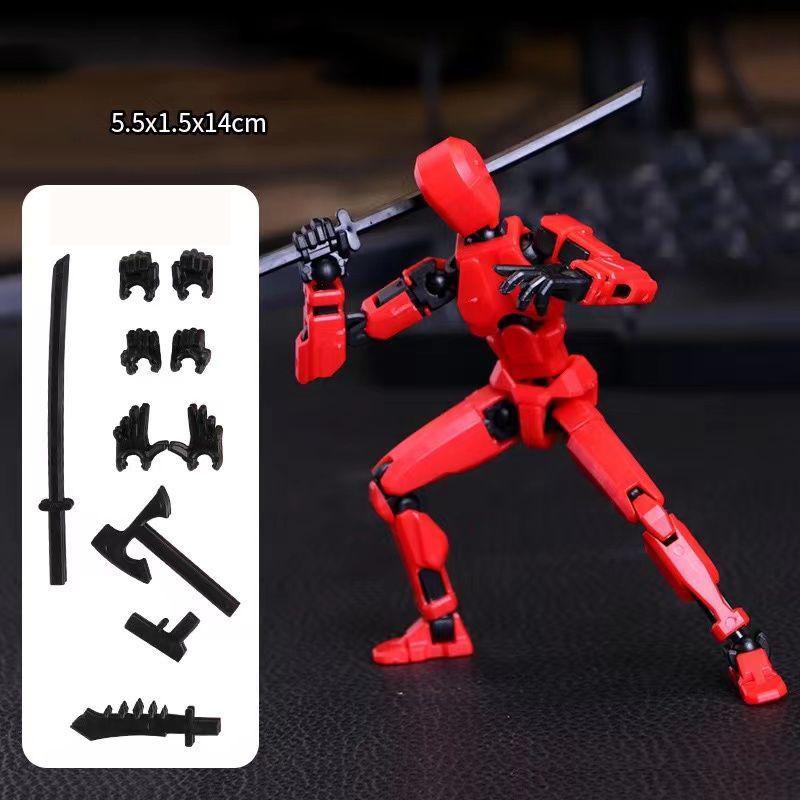 UNGH Multi-Jointed Movable Robot 3D Printed Mannequin Toy 13 Action Figure Full Body Movable Robot Toys Gifts For Children