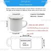 Thank You Nounou French Printed Enamel Mugs Coffee Cups Drink Wine Juice Mug Dessert Cocoa Milk Handle Cup Best Gift for Nounou