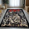 Classic Slayer Heavy Metal Rock Band Sign Living Room Non-Slip Area Rug Soft Carpet for Bedroom Playroom Sofa,Home Decor Doormat
