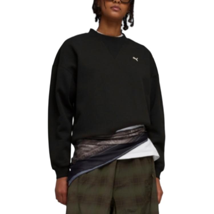 Puma Select Essentials Fleece Loose Fit Crewneck Sweatshirt Women tops 63473501