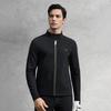 Fila Série Golfe Esportes Casuais Clássico Versátil Gola Alta Macia Corta-vento Padrão Jaqueta Masculina Jaquetas A11M545501F-BK