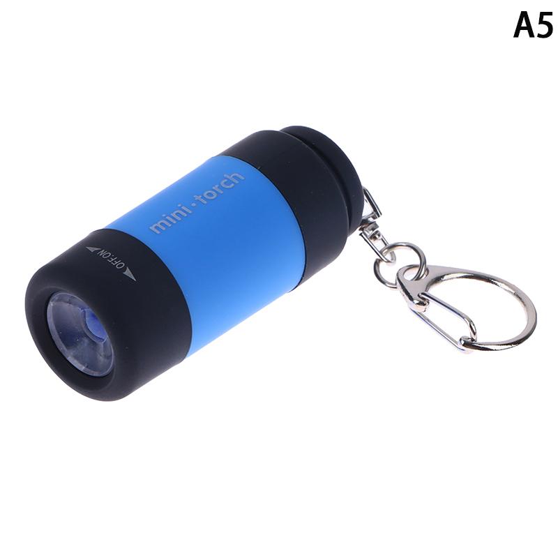 Travel Outdoor Portable Children'S Flashlight Small Keychain Light Usb Charging Flashlight Strong Led