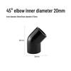 UPVC Fish Tank Plumbing Fittings: Hard Water Pipe Connector & Elbow Tee (Black)