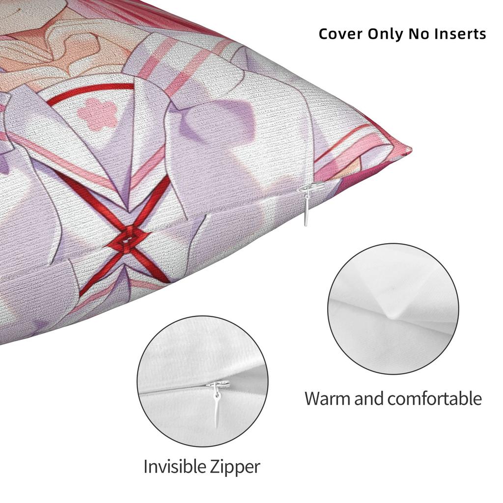 Hot Girl Kawaii Sakura Miko Pillow Case Graphic Pillow Cover Fashion Pillowcases For Sofa Home Decoration