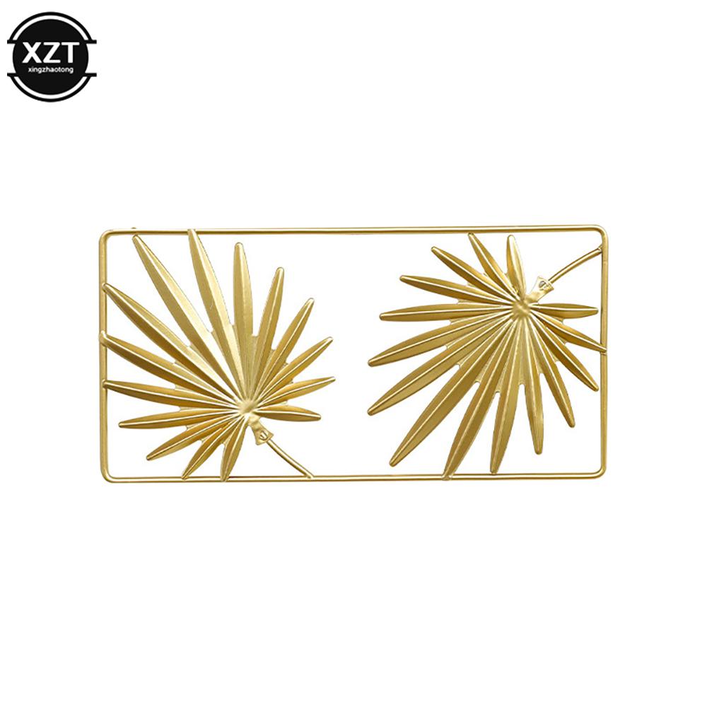 

Абсолютно новый металлический лист настенный декор для гостиной, украшение стены, фон для ТВ и дивана, серия «Листья», аксессуары для домашнего декора