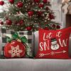 Christmas Pillowcases: Let it Snow, Merry Christmas, and Festive Designs Sofa bed cushion cover, New Year home decoration