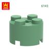 Non-Toxic 98Pcs/Lot 6143 3941 Cylindrical Block Moc 2X2 Parts Compatible With Arc-Shapes Brick Diy Children'S Assembly Toys Gift Box