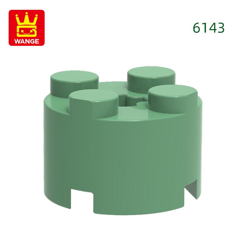 Non-Toxic 98Pcs/Lot 6143 3941 Cylindrical Block Moc 2X2 Parts Compatible With Arc-Shapes Brick Diy Children'S Assembly Toys Gift Box