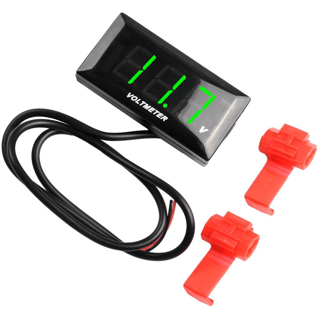 1 stk Flerfarget 12V Digital LED-display Spenning for Panelmeter for Bil