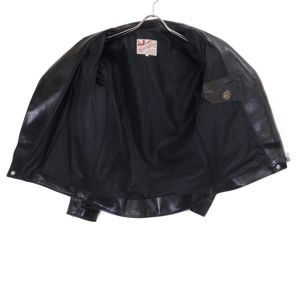 ADDICT CLOTHES AD-02L Doppel-Rider's Jacke aus Pferdeleder Jacke 38 schwarzGebraucht