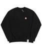 GRAVER [Unisex] Tie-Dye Flower Dot Smile Sweatshirt_Black