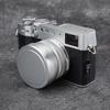 For Fujifilm X100V X100VI Square Camera Lens Hood Metal Screw-in Lens Hood Lens Cap Replaces Photography Accessories
