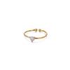 2025 Birth Colorful Cubic Zircon Heart Opening Rings For Women Fashion Dainty Stainless Steel Princess Ring Jewelry Wedding Gift