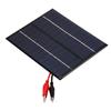 2W 12V Solar Panel with Clips Polycrystalline Silicon Solar Cell DIY Waterproof Camping Portable