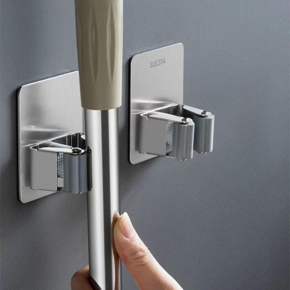 Adhesive Wall Clip Adhesive Wall Clip Kitchen Organizer Mop Holder Rack