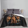 Cobertor para cachorro pastor alemão, capa gsd amante de animais, flanela, cobertores de cama, sofá, personalizado, macio e quente