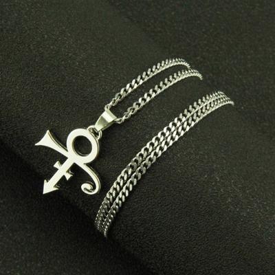 Prince Memorial Symbol Pendant Love Logo Steampunk Stainless Steel Necklace For Men The Minimalism Petit Prince Necklace Jewelry