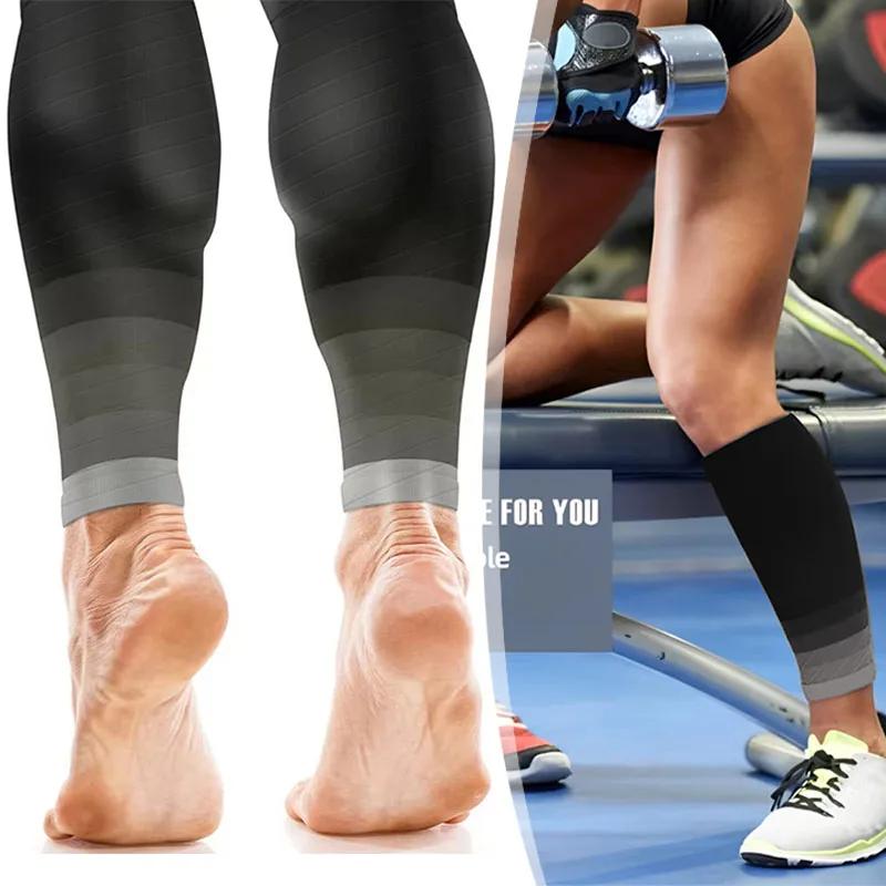 1 Paar Wadenkompressionsmanschetten 20-30 mmHg Beinsocken für Männer und Frauen Schienbeinkantensyndrom Linderung Krampfadern- und Ermüdungsunterstützung