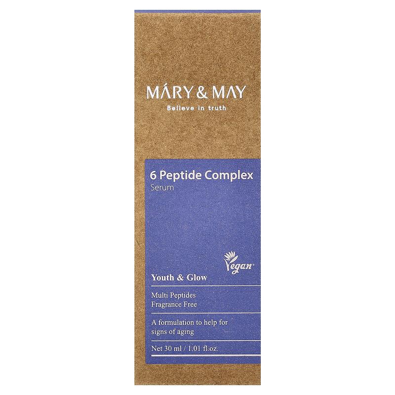 6 Peptide Complex Serum, Fragrance Free, 1.01 fl oz (30 ml)