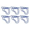 100PCS Foot Shape Foot Shape Paper Clips Blue/Green Cute Paper Clips Paper Clips  Book Marking