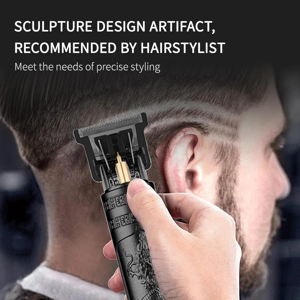 Hot Sale Vintage T9 Hair Cutting Machine Men's Electric Shaver Rechargeable Hair Trimmer Beard Clipper Barber Hair Cut