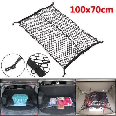 Auto Netz Elastisch Nylon Hinten Rücken Ladefläche Kofferraum Aufbewahrung Organizer Gepäck Netz Halter Zubehör 100*70cm