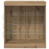 LED Sideboard Artisan Oak 60.5 x 37 x 67 cm engineered wood