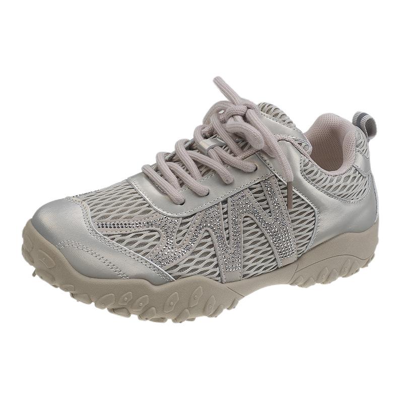 Breathable mesh German training shoes women's 2025 summer new versatile platform casual little white Forrest Gump shoes popular sports shoes
