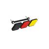 ABS TRD Mașină Tricolor Drapel Național Emblema Grilă Grilă cu Fante Plasă Accesorii Insigne Auto pentru Tacoma 4Runner Tundra