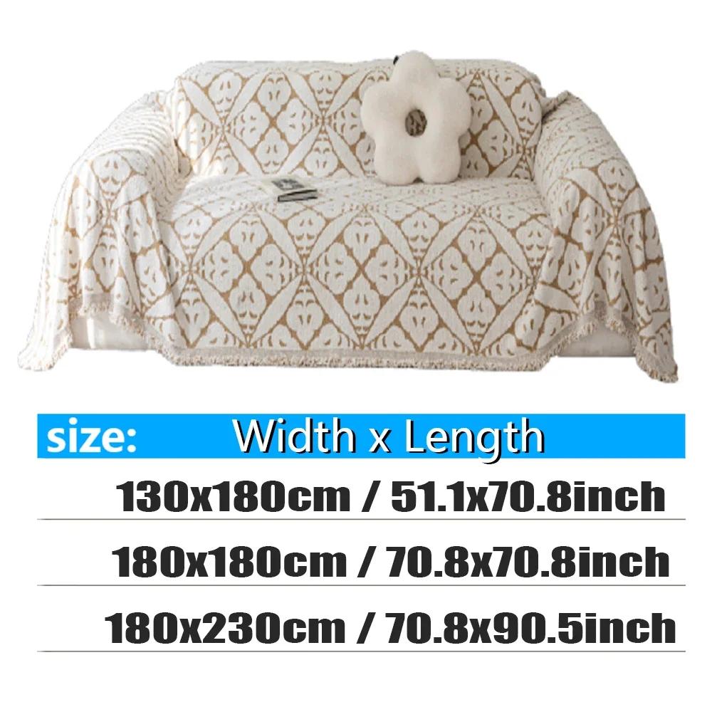 1 Stück Sofabezug im Bohème-Stil Universal für alle Jahreszeiten Neu Staubdicht Kratzfest Sofa Handtuch Kissenbezüge Gesteppt