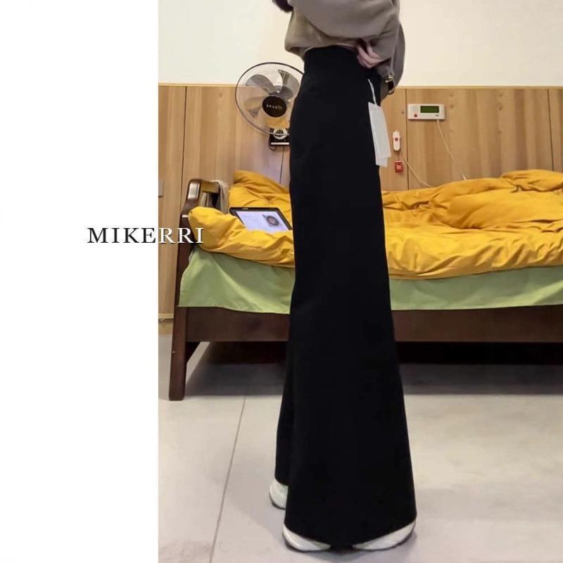 Wide-leg Jeans Women's Autumn and Winter Velvet Loose and Thin Pear-shaped Body Straight Pants