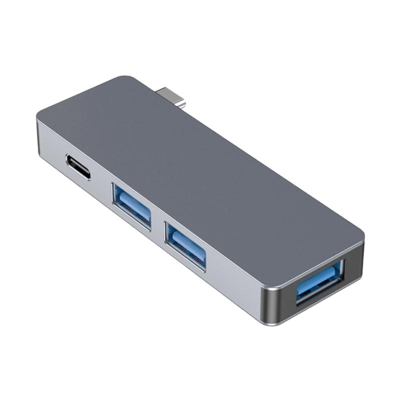 4 In 1 USB3.0 Hubs With Fast Speed Data Transfer And Aluminum Alloy Housing For Laptop Desktop PC Offices Use