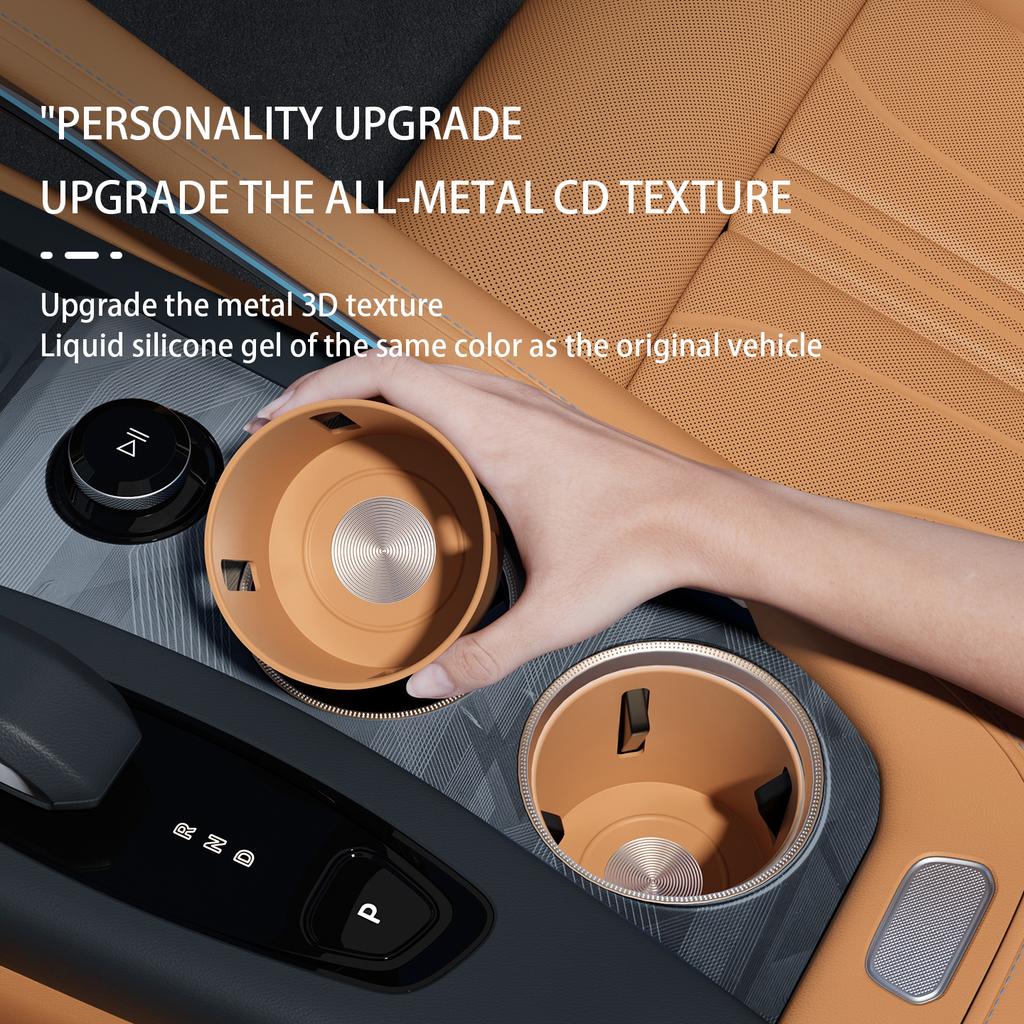 Cup holder For ZEEKR 001 2026 Central control silicone glue cup cover Stable water cup Car accessories