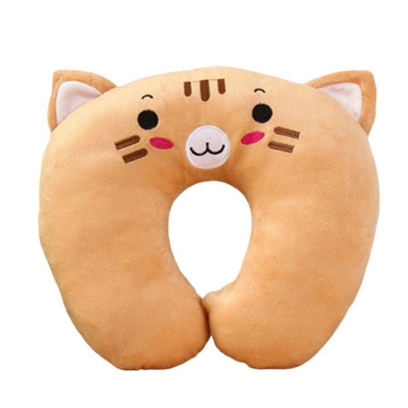 Breathable Travel U Shape Neck Pillow Lightweight Compacts Cartoon Animal Cushion For Airplanes Car And Office Comfort