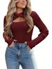 Asymmetrical Hollow Twist Knit Sweater