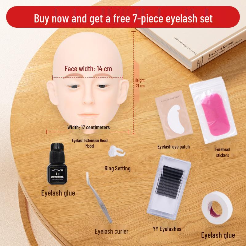 Eyelash Extension Mannequin Head for Beginner Practice