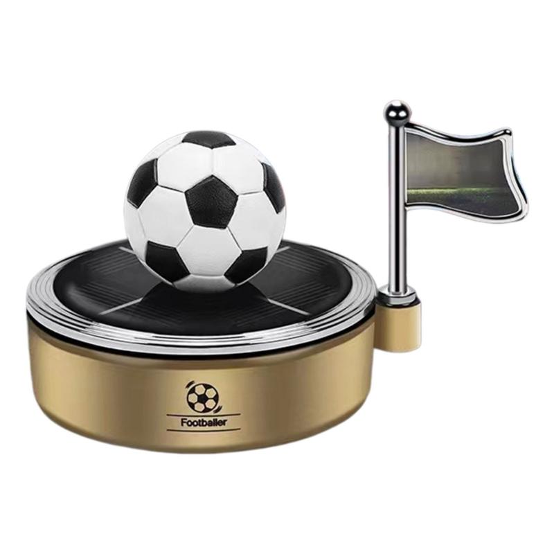 Solar Powered Football Car Air Freshener Perfume Holder With Essential Oil For Stylish Vehicle Decoration And Freshing Scent