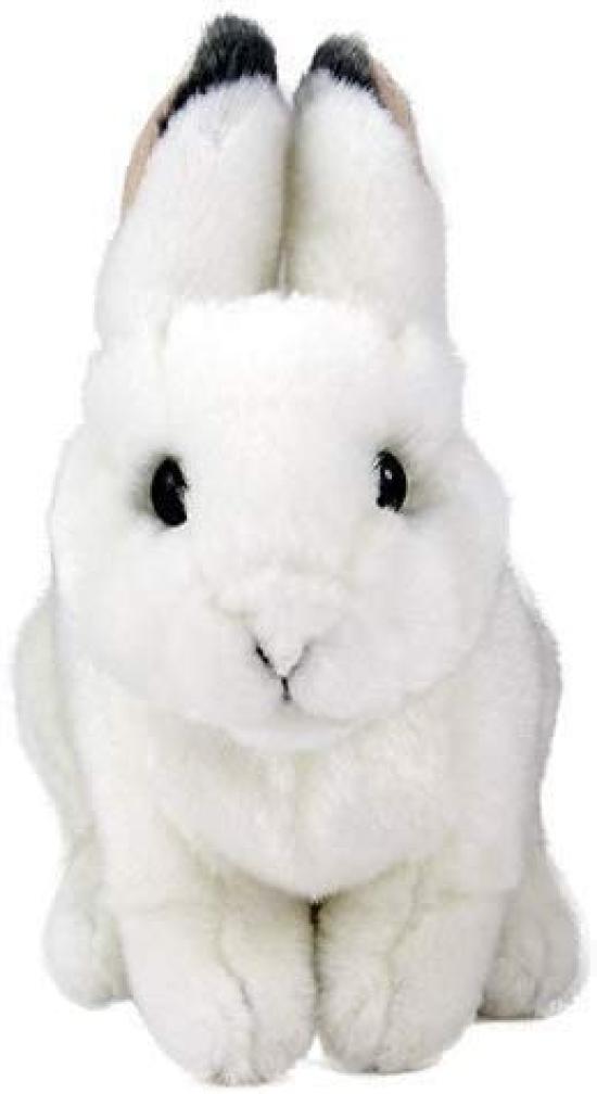 Calorata Japanese Hare Plush Toy Realistic Rabbit Animal Baby Toy Doll Gift Present Birthday Christmas Present (Winter Fur/Soft Touch) (Twice Tested)