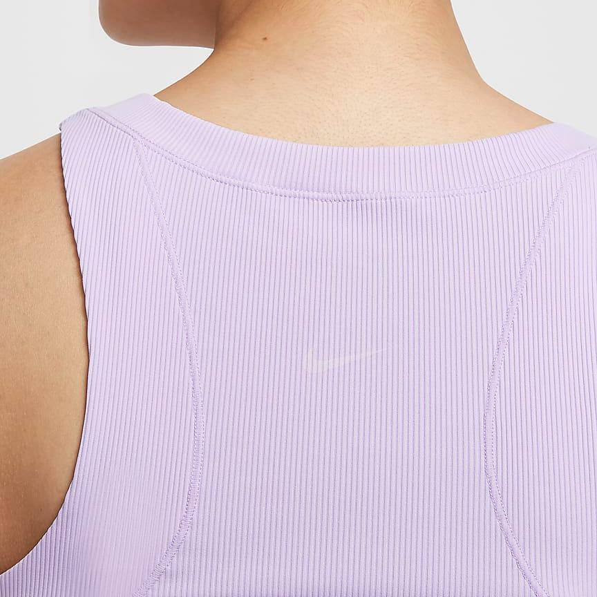 Nike Soft Comfortable Quick-Dry Casual Sports Vest Women Tops Lilac-Purple FN3537-512