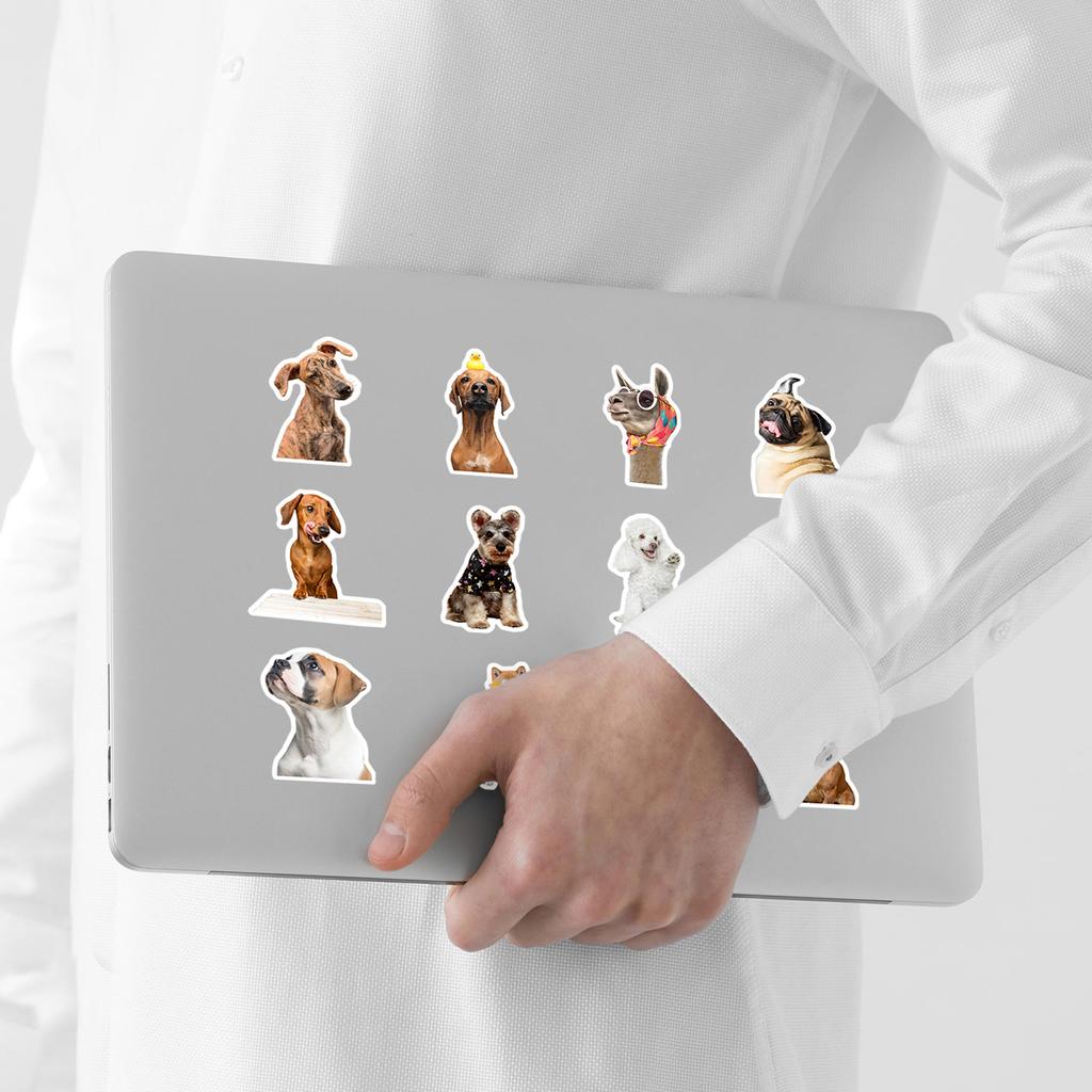 50 Cute Puppy Emoticon Packs Graffiti Stickers Mobile Phone Case Storage Box Laptop Hand Account Stickers DIY Stickers