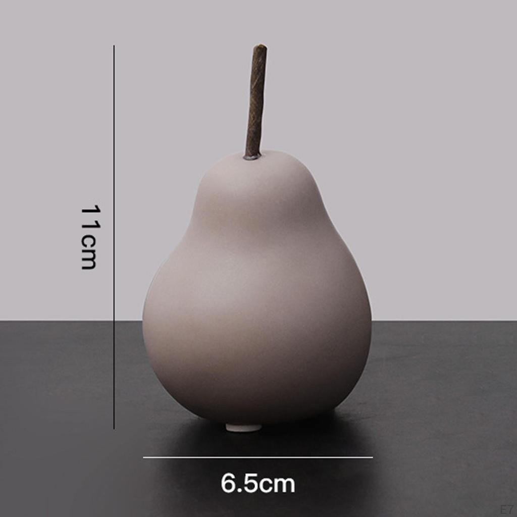 Figura Decorativa a Forma di Pera in Ceramica per Esposizione in Casa e in Ufficio