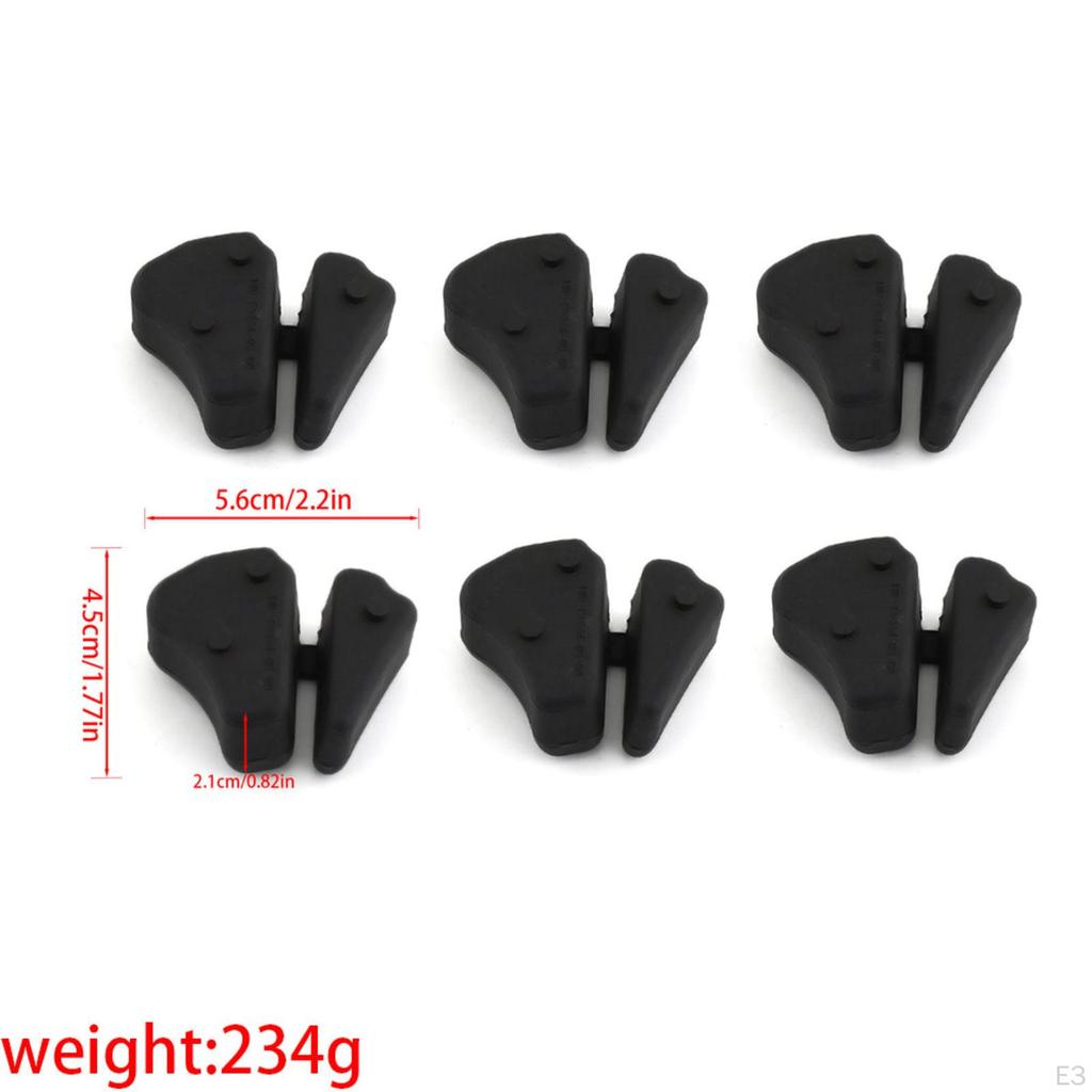 6 Pieces Motorcycle Rear Wheel Shock Absorber Rubber Damper Replacement Optimized Fits